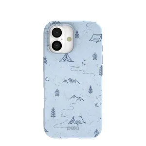 Flexible Feel Powder Blue Camp Nights iPhone 17 Case