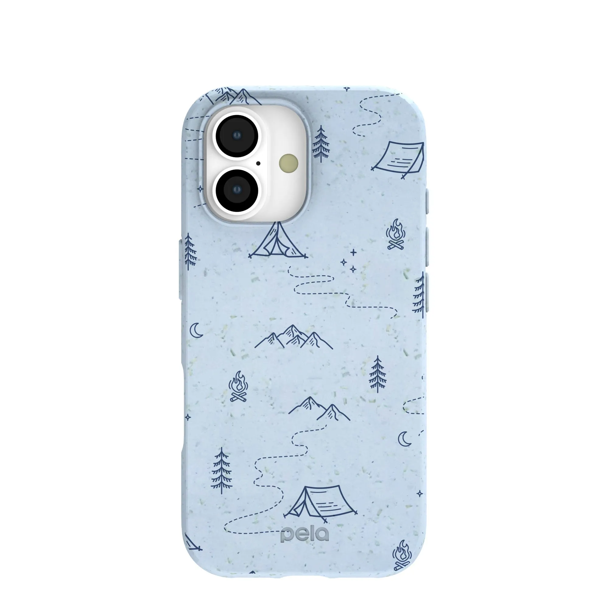 Flexible Feel Powder Blue Camp Nights iPhone 17 Case