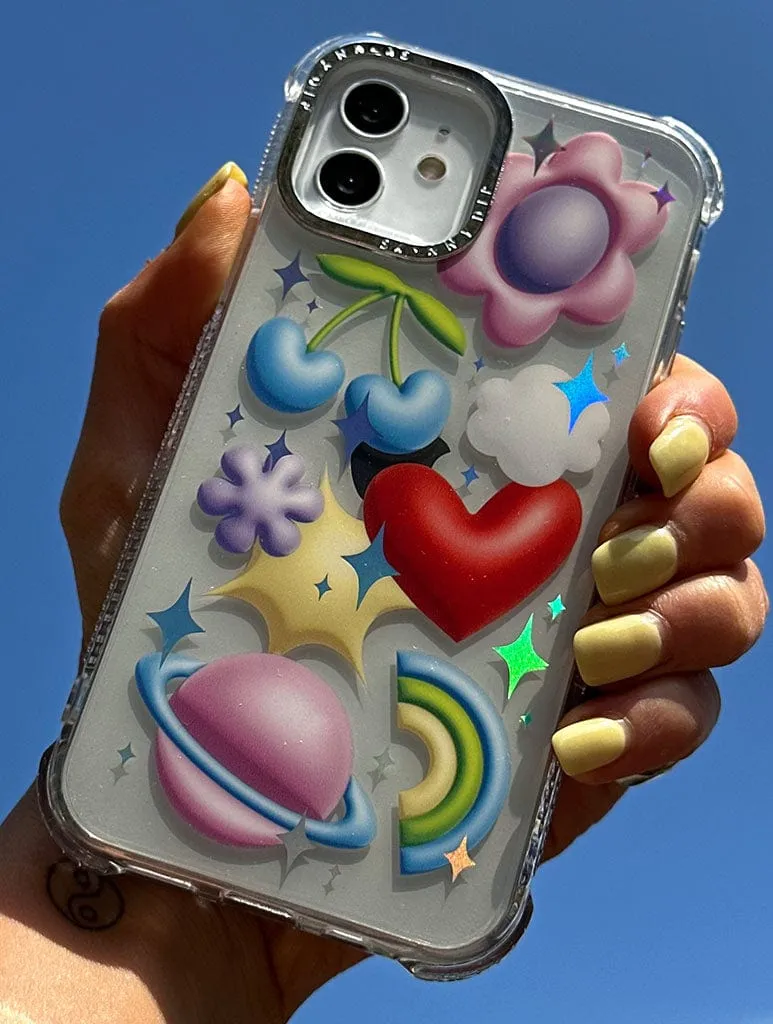 3D Holo Icon Shock iPhone Case soft look