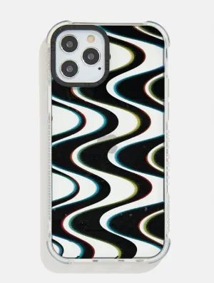 Protective Detailing Soft Pattern Layer 3D Warp Illusion Shock iPhone Case