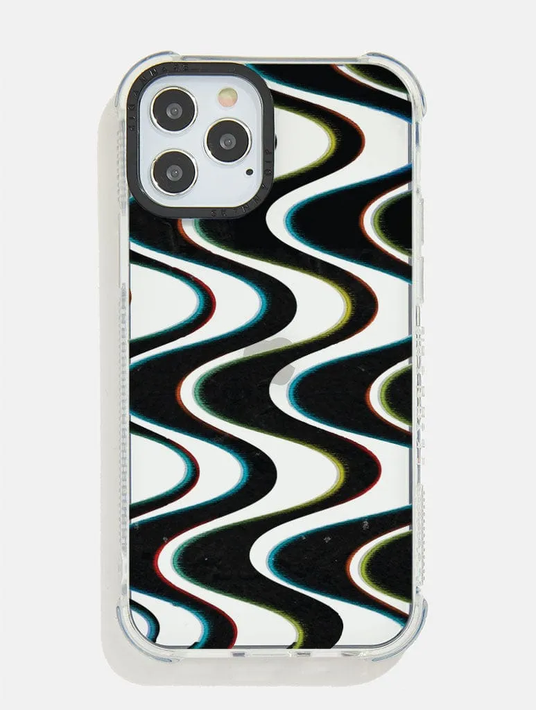 Protective Detailing Soft Pattern Layer 3D Warp Illusion Shock iPhone Case