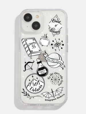 Premium Pattern Design Outdoor Adventure ACOTAR Sticker MagSafe iPhone Case