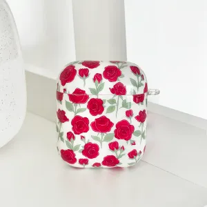 shock resistant travel case lightweight pocket airpods shell Airpods Case - Buy Me Roses Crimson