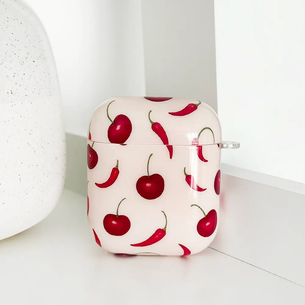 Airpods Case - Cherry Spice durable silicone airpods cover