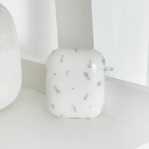 Airpods Case - Ditsy Floral White drop resistant airpods protector