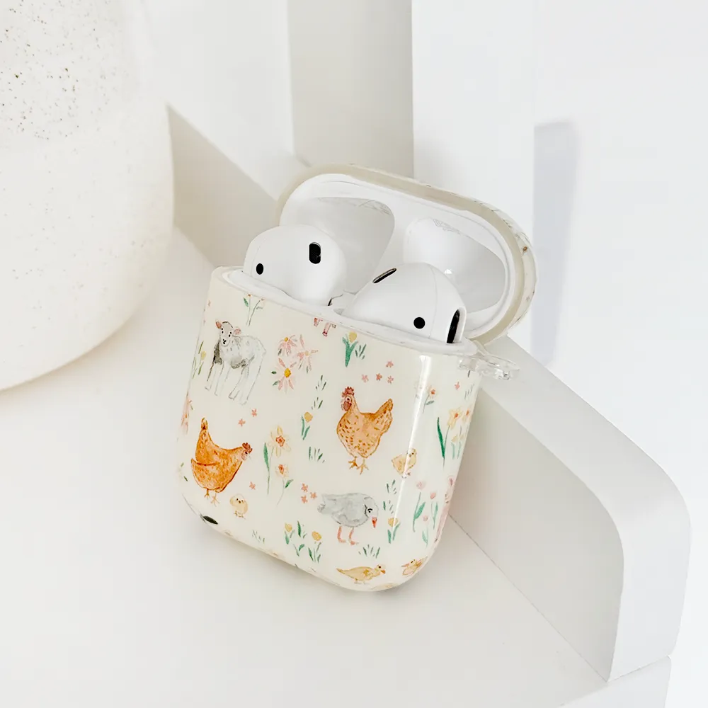 sports aesthetic airpods shell Airpods Case - Farmyard Friends