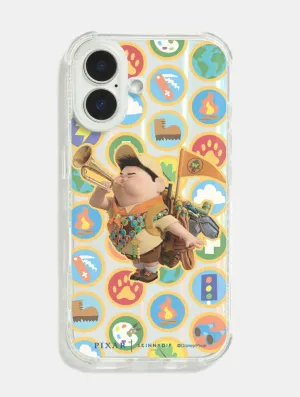 Premium Grip Marble finish Disney Up Russel Shock iPhone Case