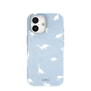 Powder Blue Lil Dinos iPhone 17 Case Vivid Pattern Design