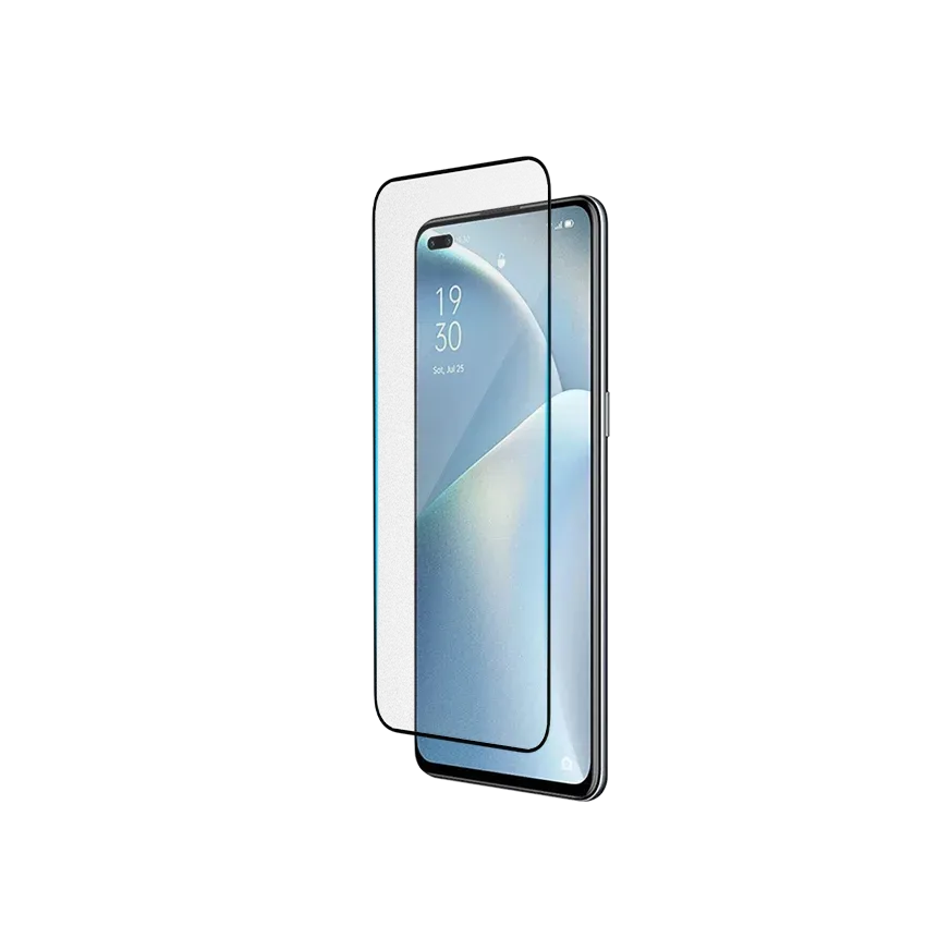 Oppo Reno 4F Tempered Glass Screen Protector Edge Protection Guard