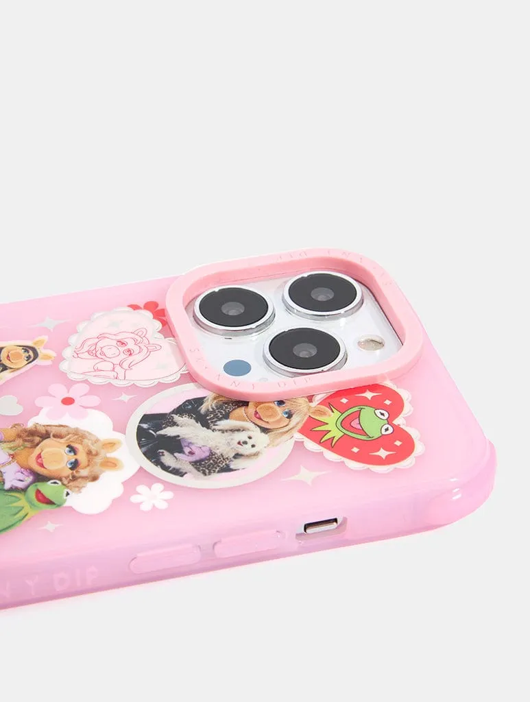 Textured Surface Disney Miss Piggy Sticker Shock iPhone Case