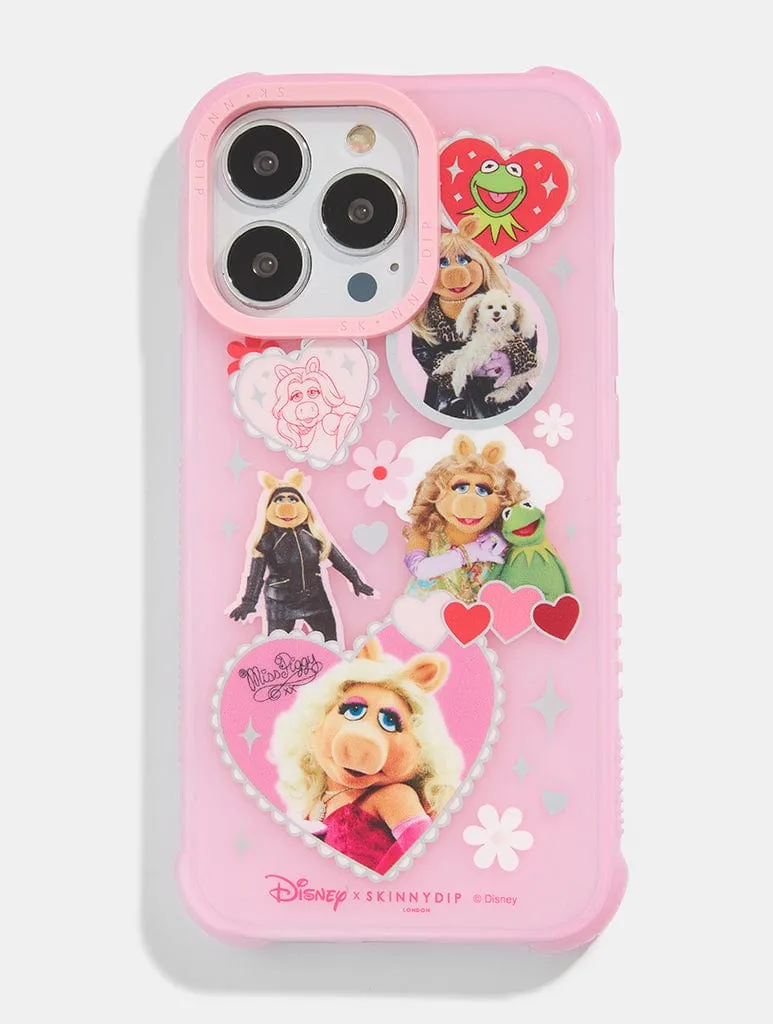 Disney Miss Piggy Sticker Shock iPhone Case Everyday Comfort Shockproof Corners