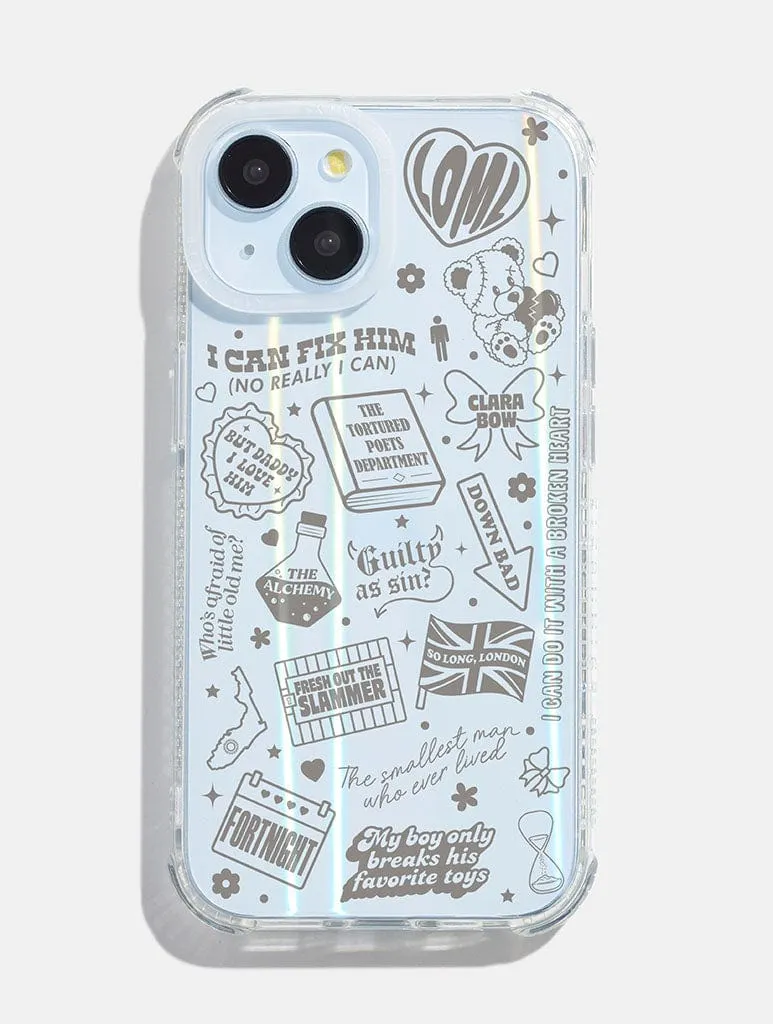 The Tortured Poets Department Shock iPhone Case Portable Layer