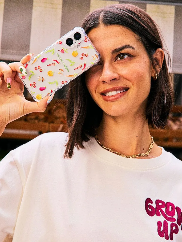Eat Your Veggies Shock iPhone Case Smooth Layer Texture Hybrid Look