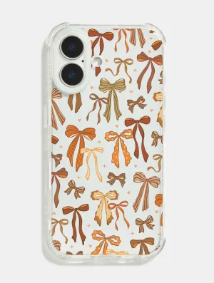 Autumn Bows Shock iPhone Case Flexible Protection Polished Layer
