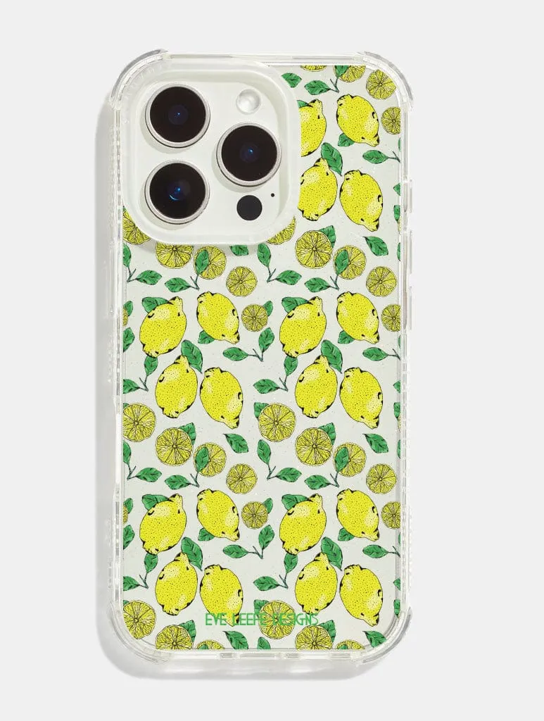 Student Friendly Marble Texture Eve Leefe Designs x Skinnydip Freshly Squeezed Shock iPhone Case
