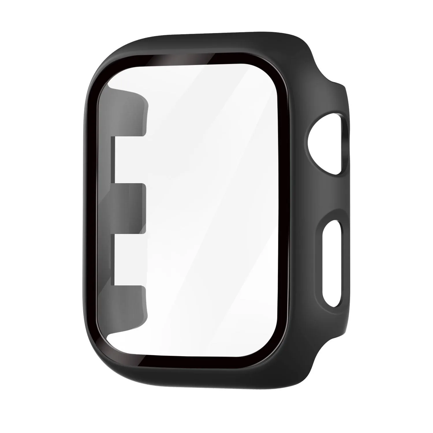 Light Armor Shield Apple Watch Hardcase with Glass (Black)