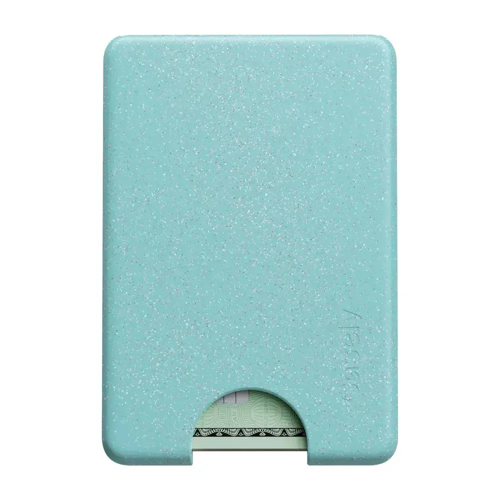 Aquamarine | Ocean Blue Shimmer MagWallet Smooth Card Slot Reliable Card Holder