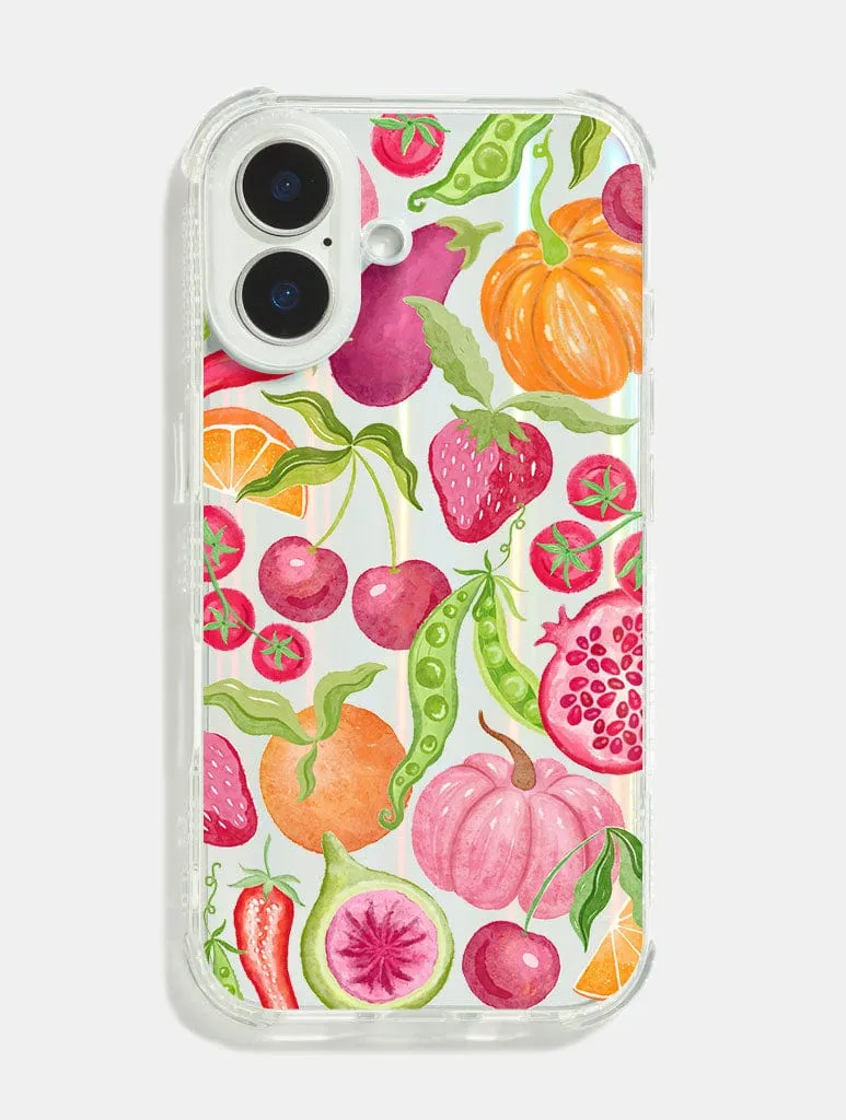 Autumn Fruit & Veg Shock iPhone Case Refined Edge