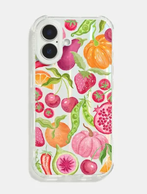 Autumn Fruit & Veg Shock iPhone Case Hybrid Finish Shockproof Edge