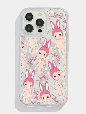 Protective Corner Baby Angel Bunny Glitter MagSafe iPhone Case