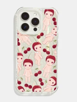 Tactile Buttons Baby Angel Cherry Shock iPhone Case