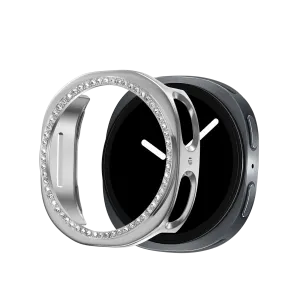 Sport Ready Fashion Armor Bandz Samsung Galaxy Watch 8 - 40mm Diamond PC Case (Silver)