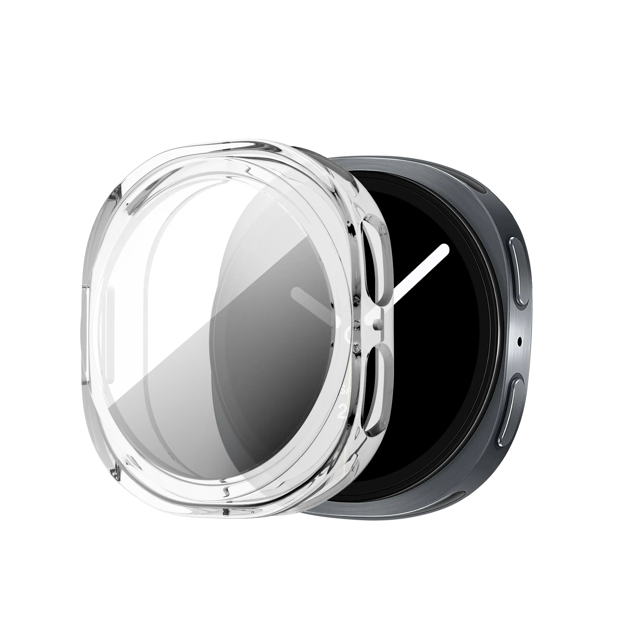 Full Back Protection Scratch Proof Bandz Samsung Galaxy Watch 8 - 40mm TPU Cover (Transparent)