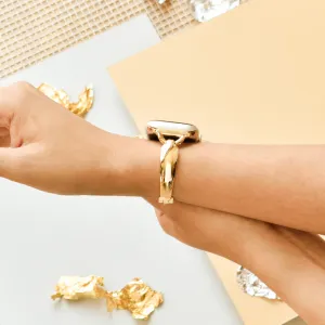 Versatile Use Bangle Apple Watch Strap - Gold