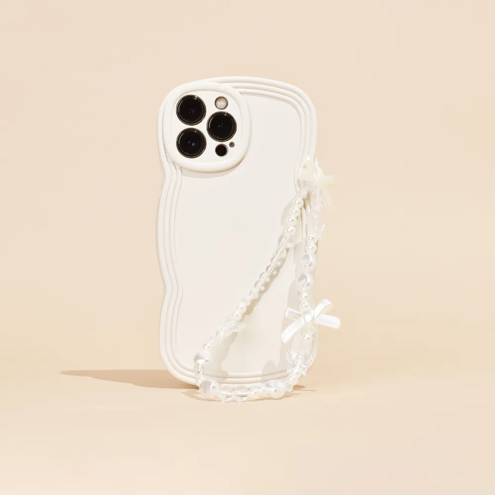 Carabiner Gear Jogging Use Beaded Phone Strap - Bows & Butterflies