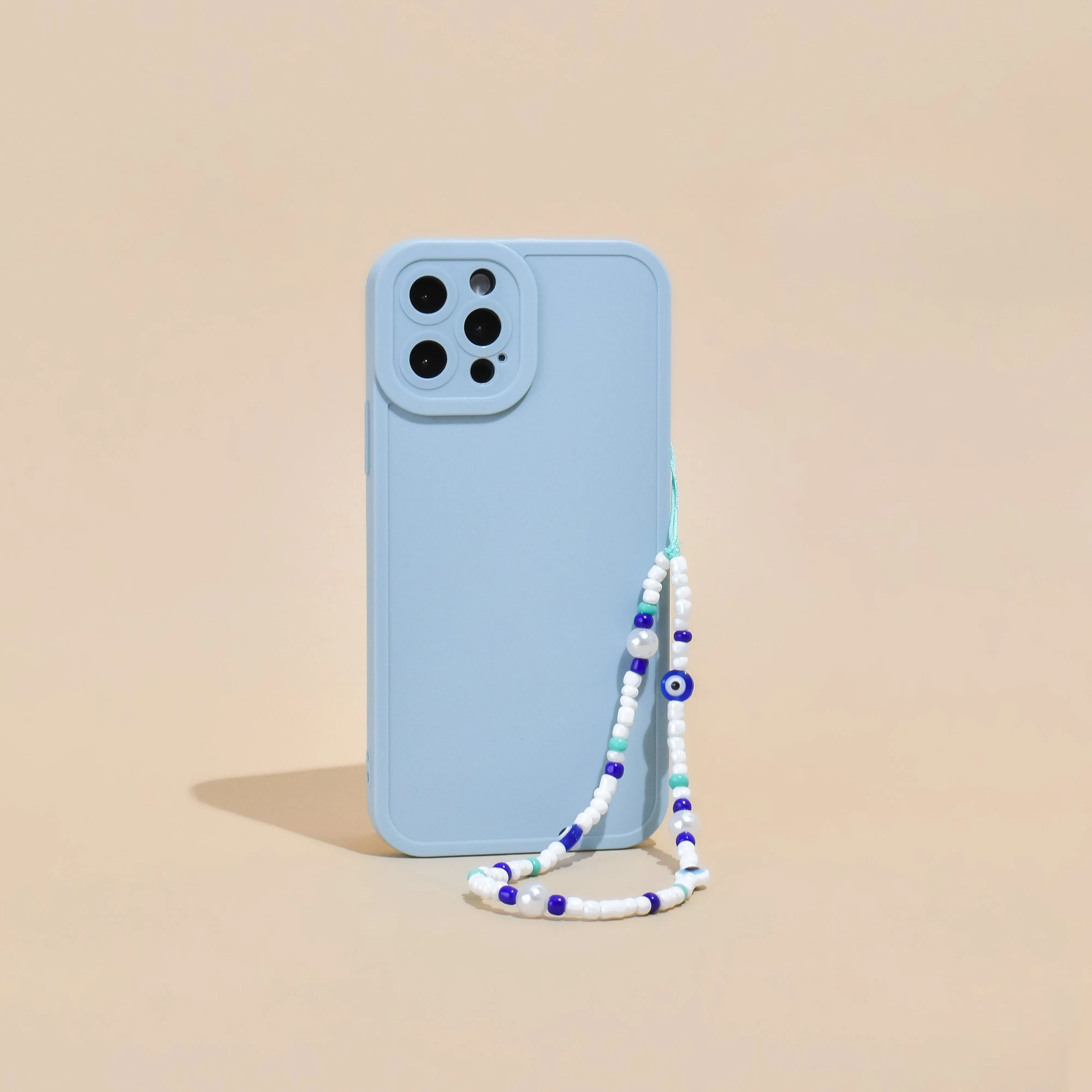 Mobile Device Beaded Phone Strap - Evil Eye