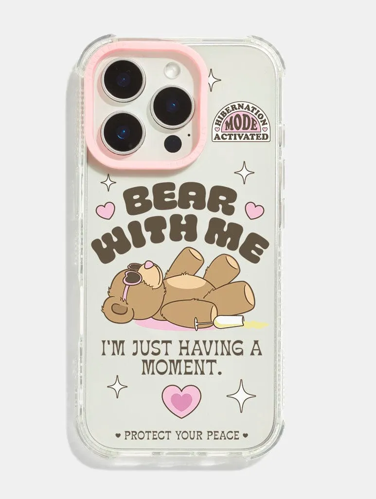 Bear With Me Shock iPhone Case Elegant Texture Layer