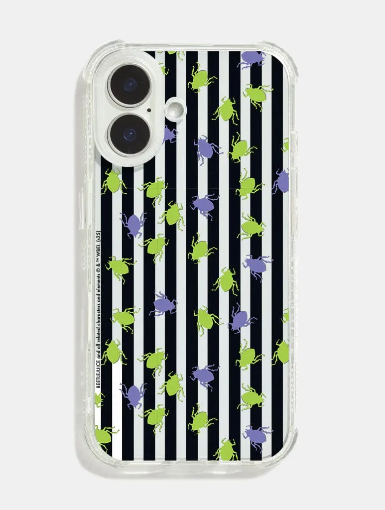 Beetlejuice x Skinnydip Stripes Shock iPhone Case Lightweight Build Quality