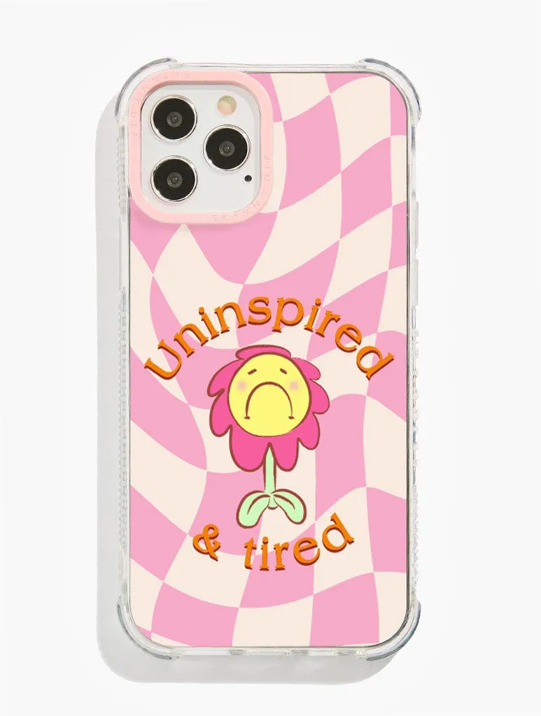 Drop Protection Smooth Form Texture Big Fat Jenna Uninspired & Tired Shock Case