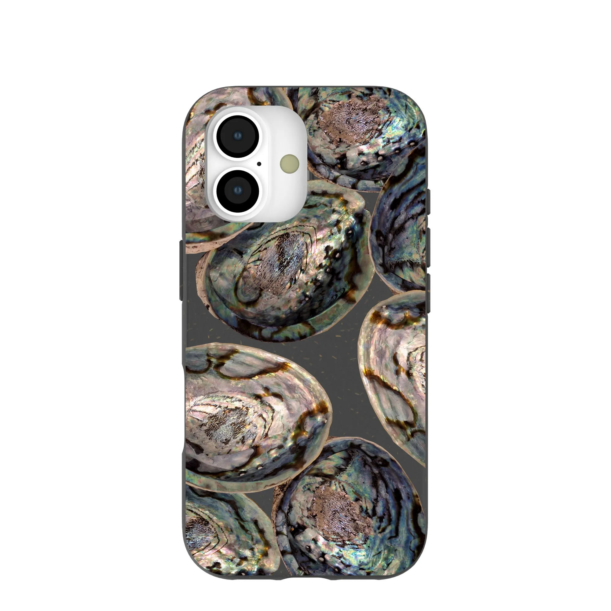 Black Abalone Shells iPhone 17 Case Sleek Edge Design Flexible Design