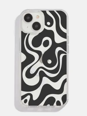 Black Abstract MagSafe iPhone Case daily accessory