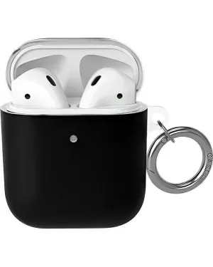 Portable Compact Shell Black AirPods Case