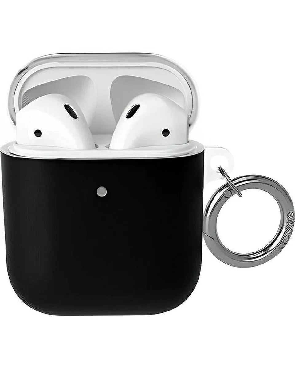 Portable Compact Shell Black AirPods Case