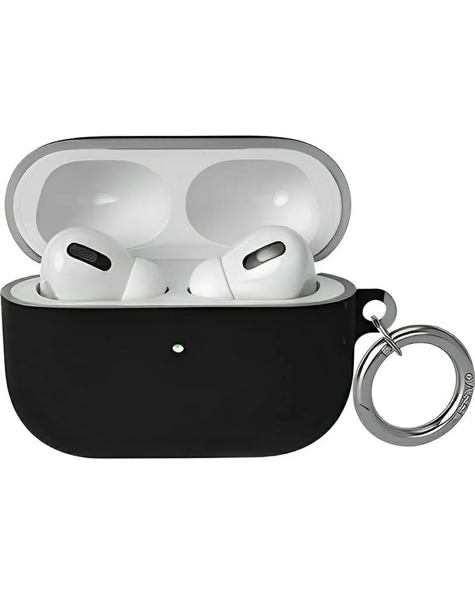 portable anti collision shell vivid gradient soft touch airpods protector Black AirPods Case