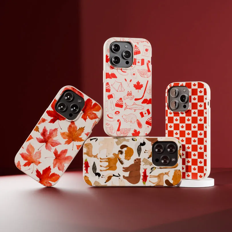 Colorful option Custom Fit Black Canadian Stickers iPhone 17 Case