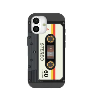 Black Cassette iPhone 17 Case Stylish Layer Texture