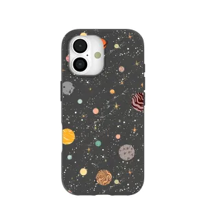 Luxury Coating Black Galactic Glow iPhone 17 Case