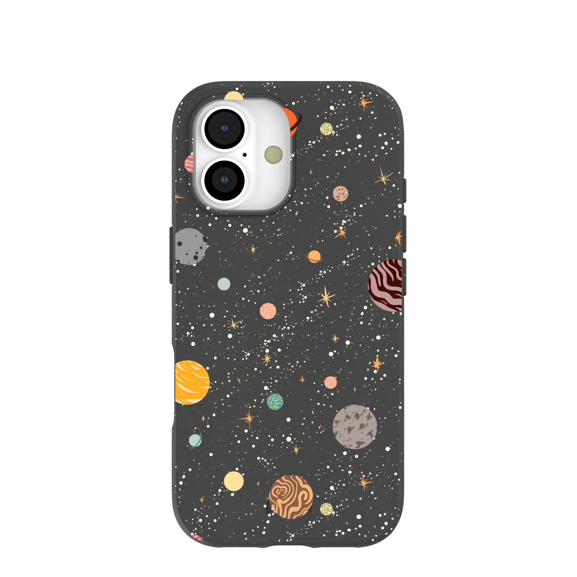 Luxury Coating Black Galactic Glow iPhone 17 Case