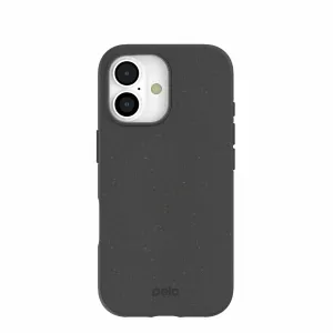 Modern Surface Design Scratch Barrier Black iPhone 17 Case