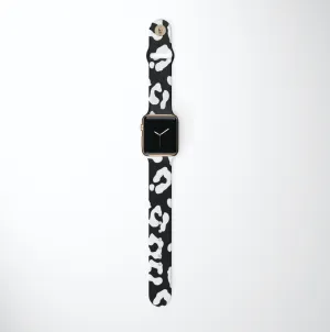Universal Function Light Design Black Leopard Apple Watch Strap