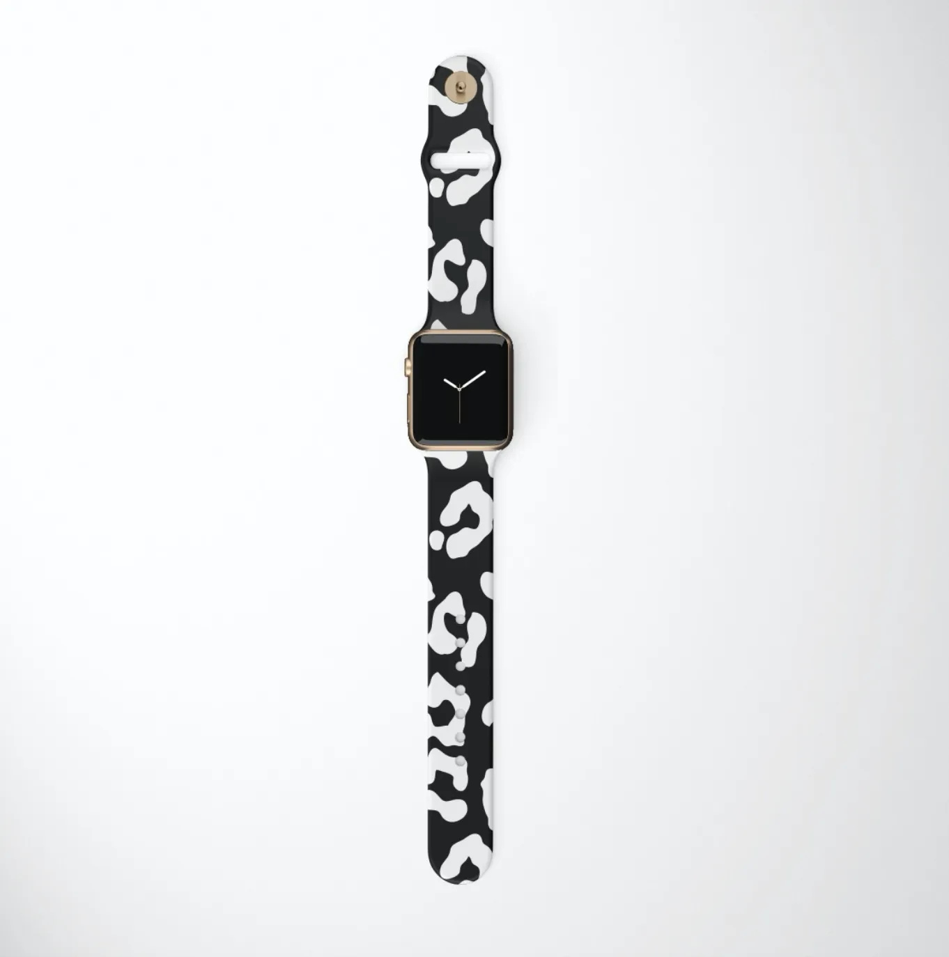 Universal Function Light Design Black Leopard Apple Watch Strap