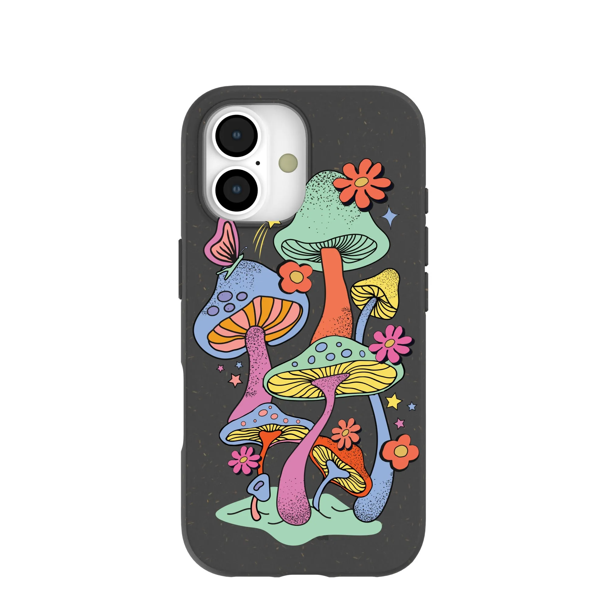 Soft touch layer Black Magical Forest iPhone 17 Case