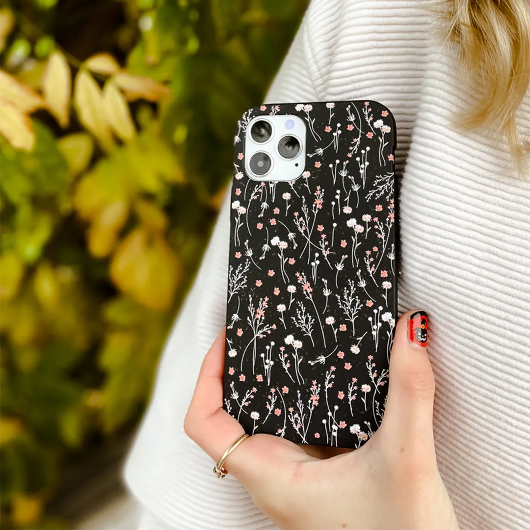 Black Night Garden iPhone 17 Case Comfort Finish Refined Craftsmanship