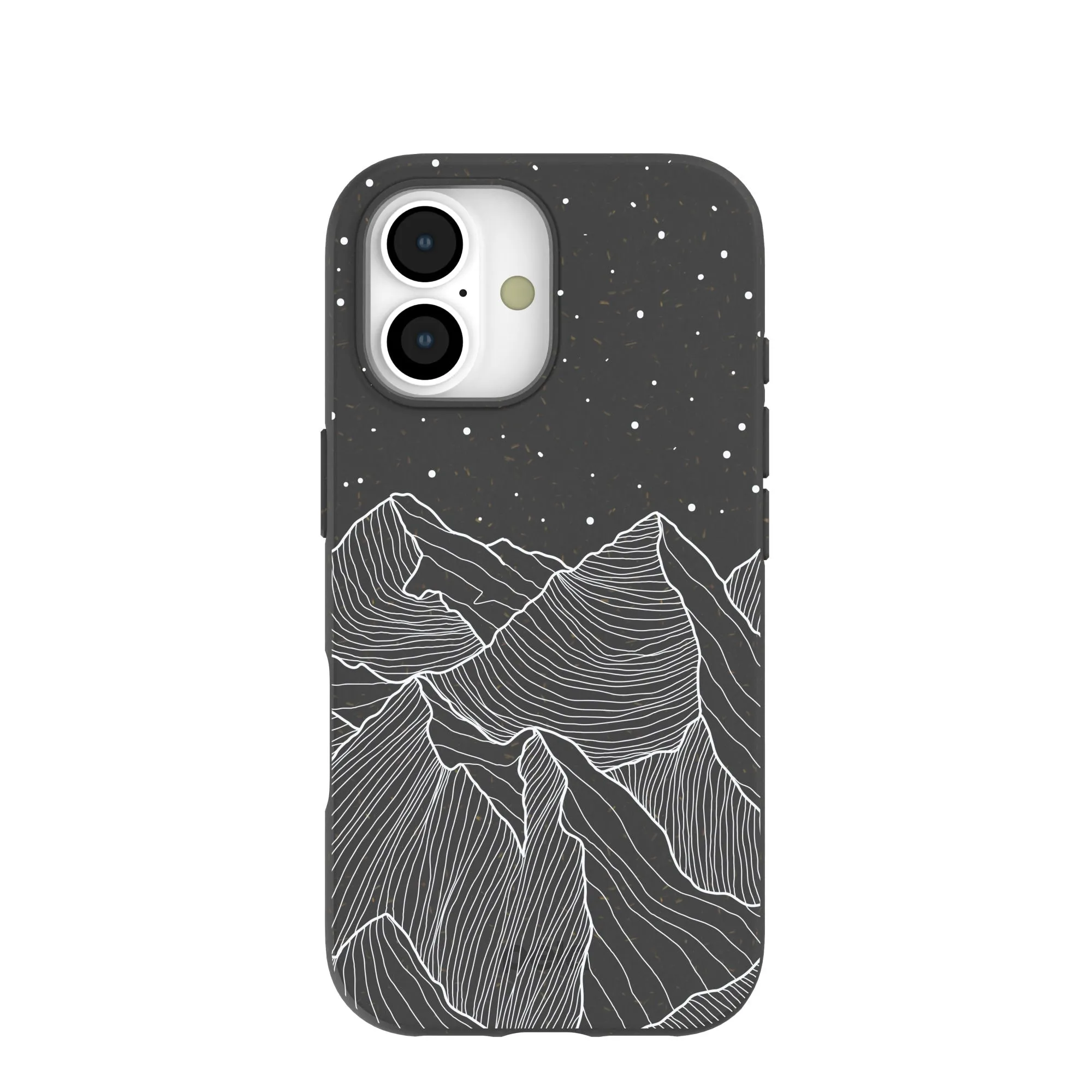 Elegant Look Soft Grip Finish Black Night Panorama iPhone 17 Case