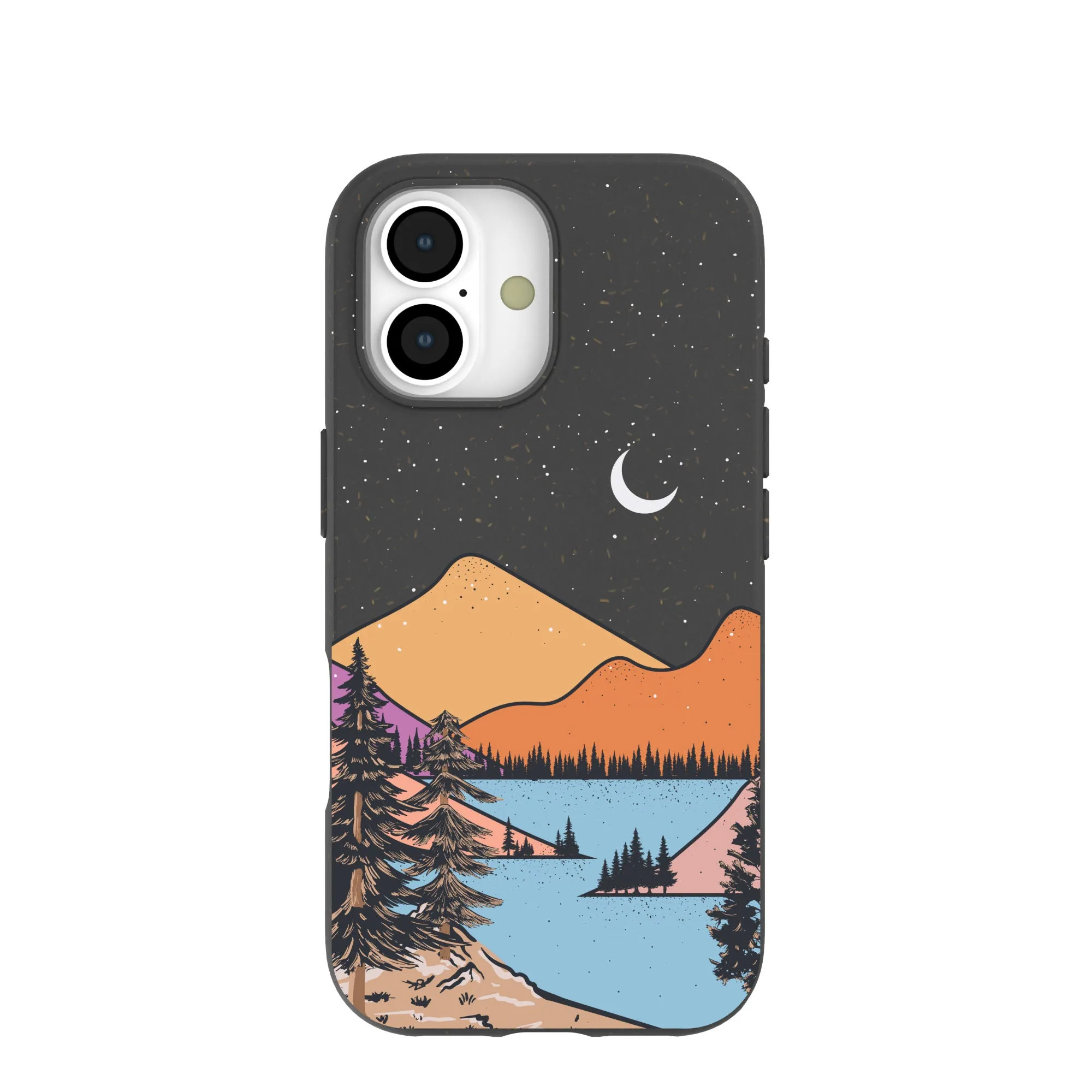 Black Night Trails iPhone 17 Case Matte Look