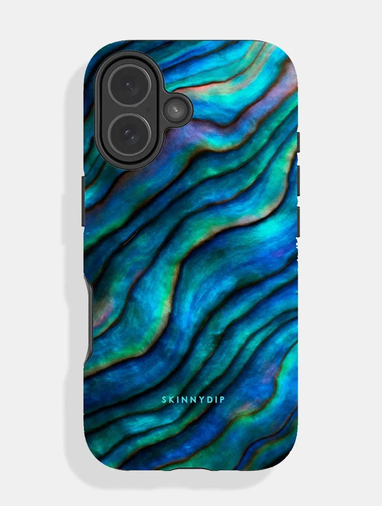 Blue Abalone Ultra Protective iPhone Case Smooth Form Texture Comfort Pattern Texture